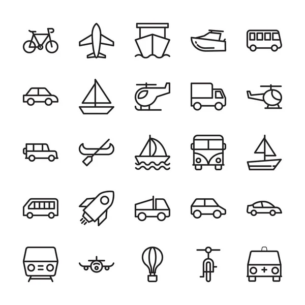 Vervoer gekleurde Vector Icons 2 — Stockvector