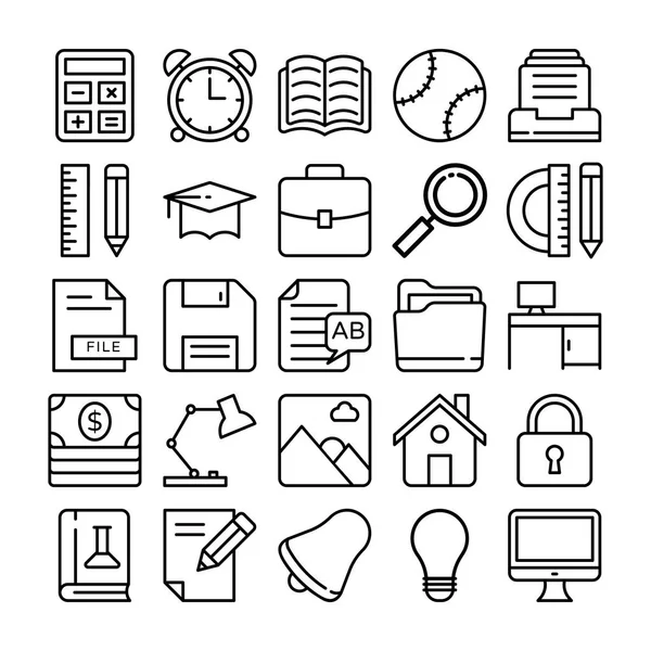 Education Vector Icons 4 — Stock Vector
