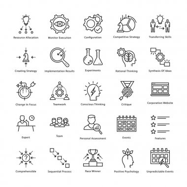 Business Management and Growth Vector Line Icons 11 clipart