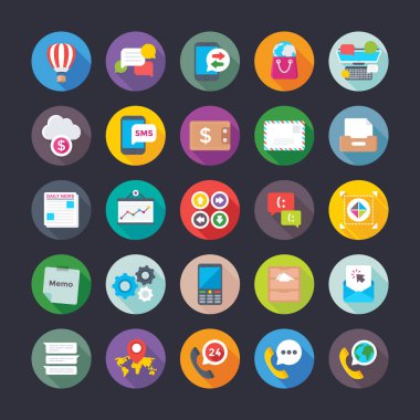 İş, ofis, takım yönetimi, büyüme, finans vektör simgeler 19 iş,