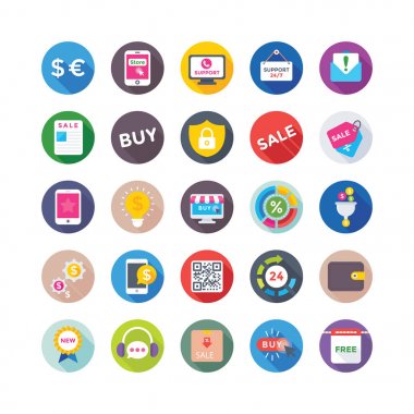 Shopping and Commerce Vector Icons 4 clipart