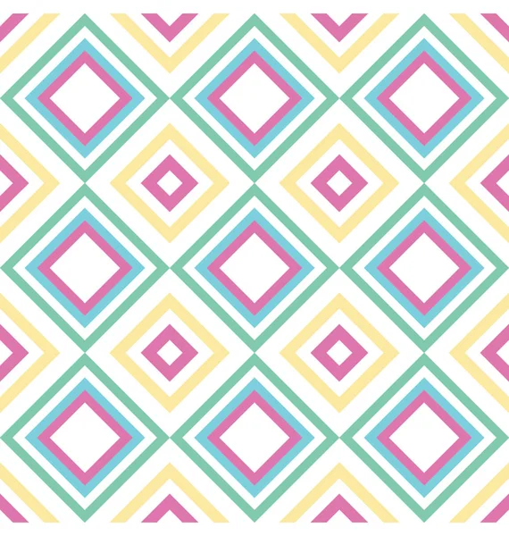 抽象的な正方形のシームレスな幾何学的なパターン — ストックベクタ