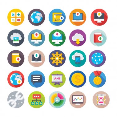 Web Tasarım ve geliştirme vektör simgeler 8