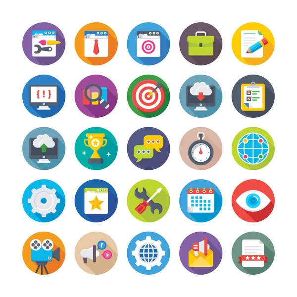 Web Tasarım ve geliştirme vektör simgeler 10