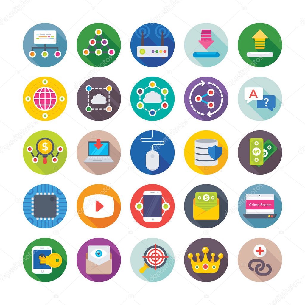 Seo and Digital Marketing Vector Icons 15