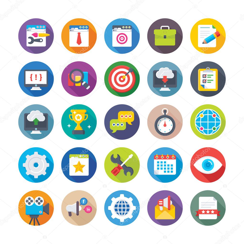 Web Design and Development Vector Icons 10