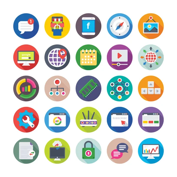 Web Tasarım ve geliştirme vektör simgeler 1