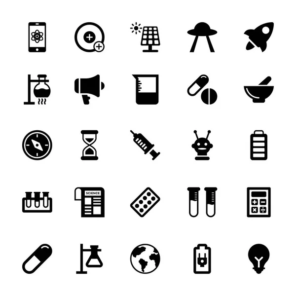 Wetenschap en technologie Glyph Vector iconen 7 — Stockvector