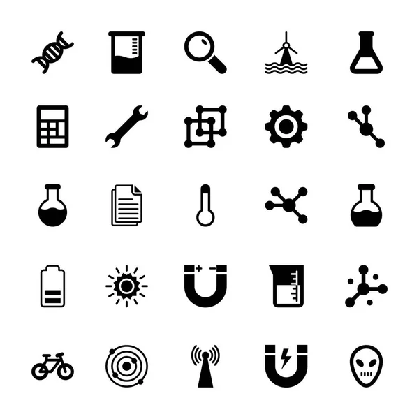 Wetenschap en technologie Glyph Vector iconen 8 — Stockvector