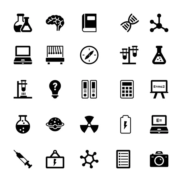 Wetenschap en technologie Glyph Vector iconen 10 — Stockvector