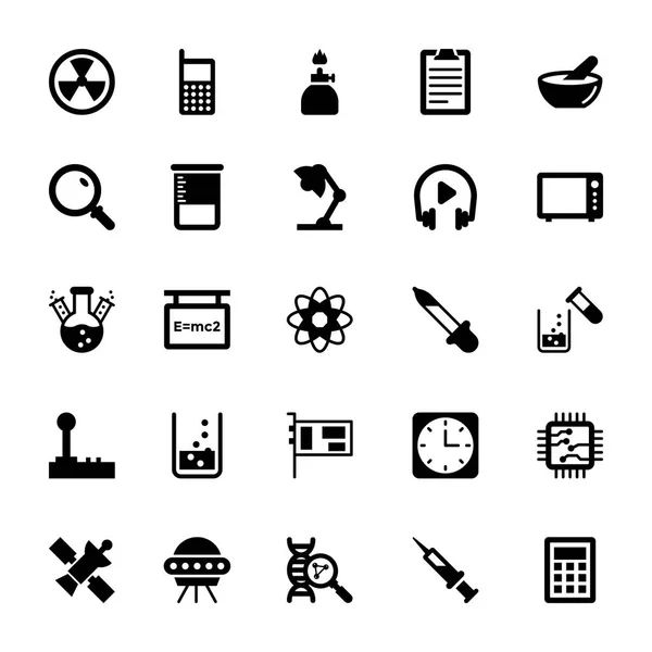 Wetenschap en technologie Glyph Vector iconen 13 — Stockvector