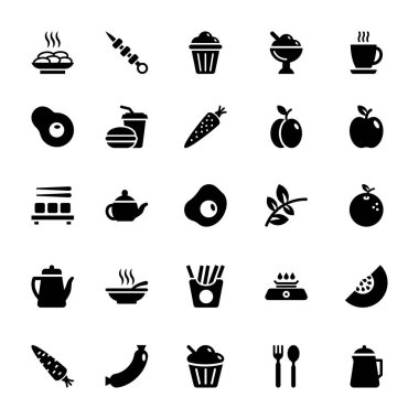 Gıda vektör simgeler 1