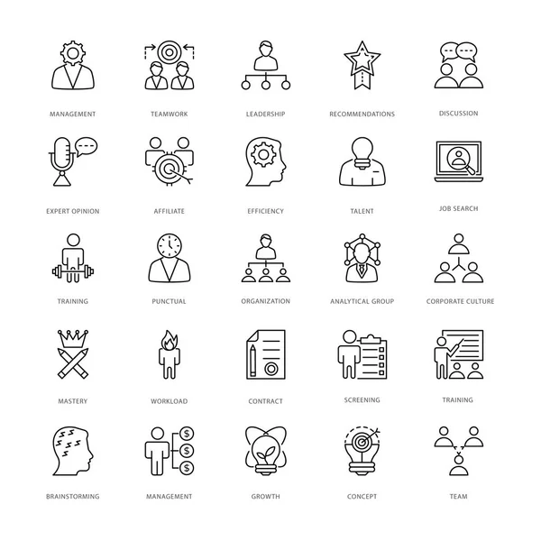 Yönetim satırı vektör simgeler 1 proje