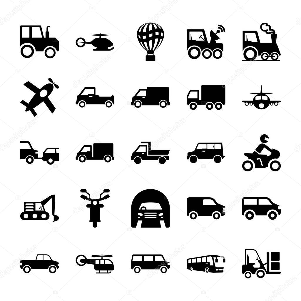 Automobile Glyph Vector Icons 3