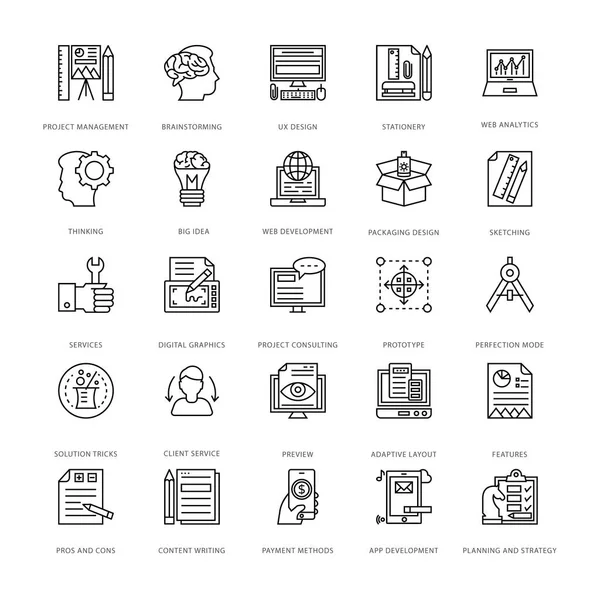 Icone vettoriali di progettazione e sviluppo web 5 — Vettoriale Stock