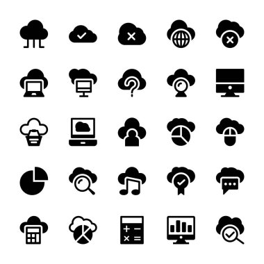 Cloud Computing katı simgeler 1