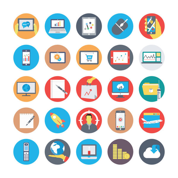 SEO and Marketing Colored Icons 4