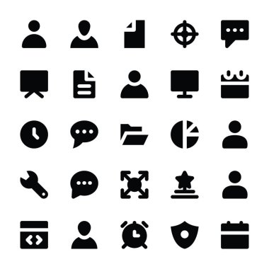 İnsan kaynakları Glifler simgeler 1