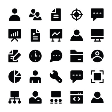 İnsan kaynakları Glifler simgeler 1