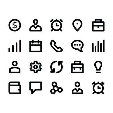 İnsan kaynakları hat simgeler 2 vektör