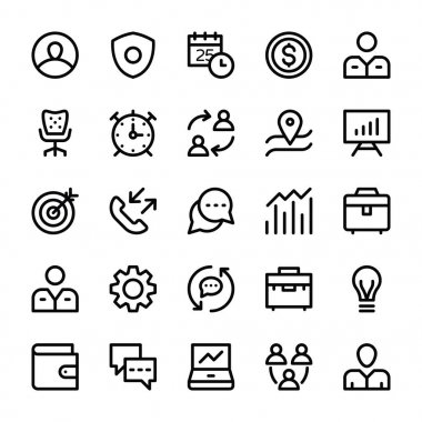 İnsan kaynakları hat simgeler 2 vektör