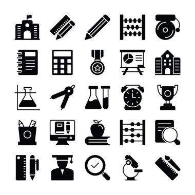 Eğitim katı simgeler 1