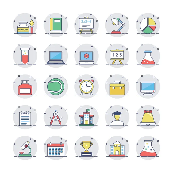 Eğitim simgeler 2 renkli