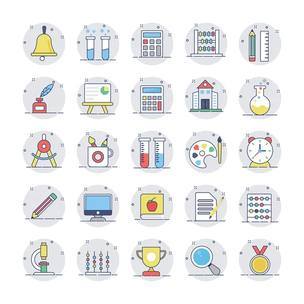 Eğitim simgeler 1 renkli