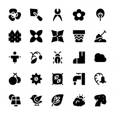 Doğa ve ekoloji katı simgeler 1