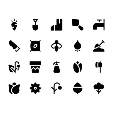 Doğa ve ekoloji katı simgeler 2