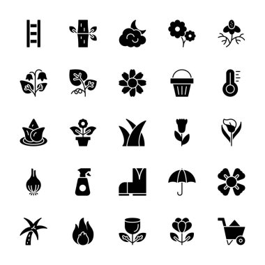 Doğa ve ekoloji katı simgeler 3