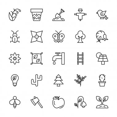 Doğa ve ekoloji vektör simgeler 1