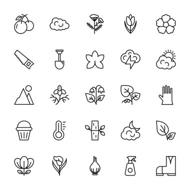 Doğa ve ekoloji vektör simgeler 2