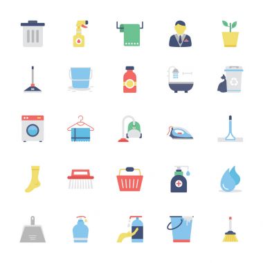 Renkli simgeler 1 temizlik