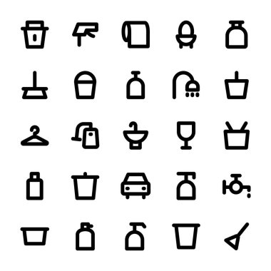 Temizlik hattı simgeler 1