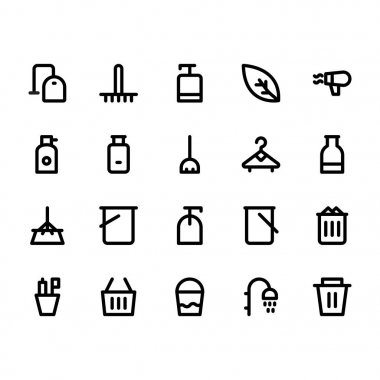 Temizlik hattı simgeler 2