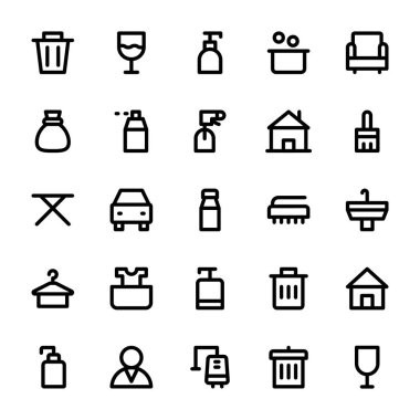 Temizlik hattı simgeler 1