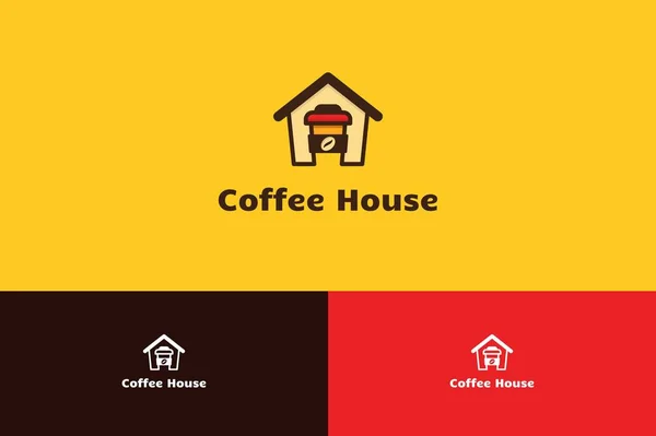 Ilustración del logotipo de Coffee House — Vector de stock