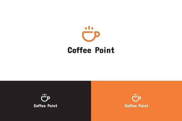 Ілюстрація логотипу Coffee Point — стоковий вектор