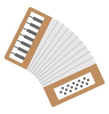  Akordeon vektör simgesi