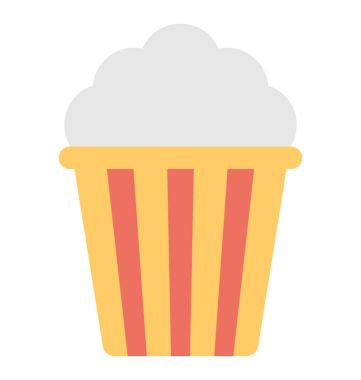  Patlamış mısır vektör simgesi