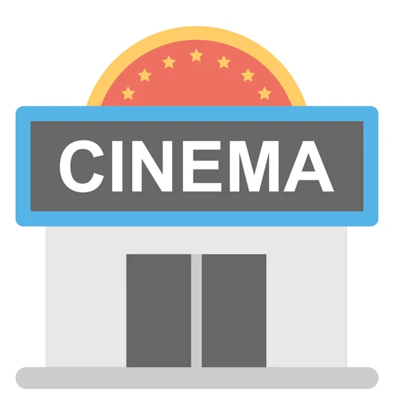 Ícone vetor de cinema —  Vetores de Stock