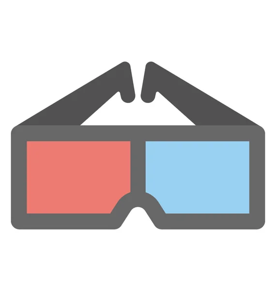 3D bril vector pictogram — Stockvector