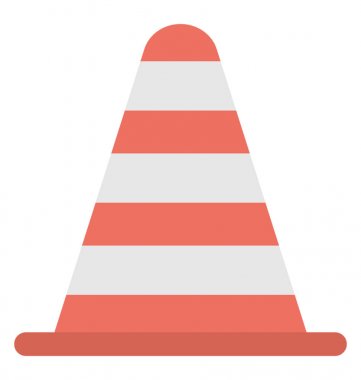  Traffic Cone Vector Icon clipart
