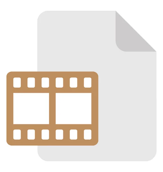 Icono del vector del archivo MP4 — Vector de stock