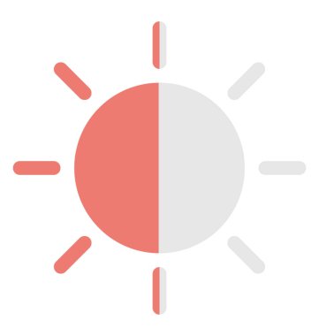  Parlaklık vektör simgesi