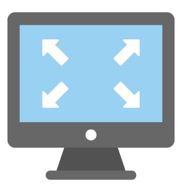  Tam ekran vektör simgesi