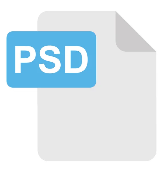 Psd Vector Icon — Stock Vector