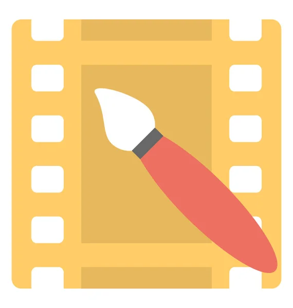 Video Edit Vector Icon — Stock Vector