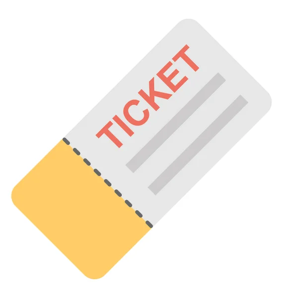 Ticket vector icono — Vector de stock